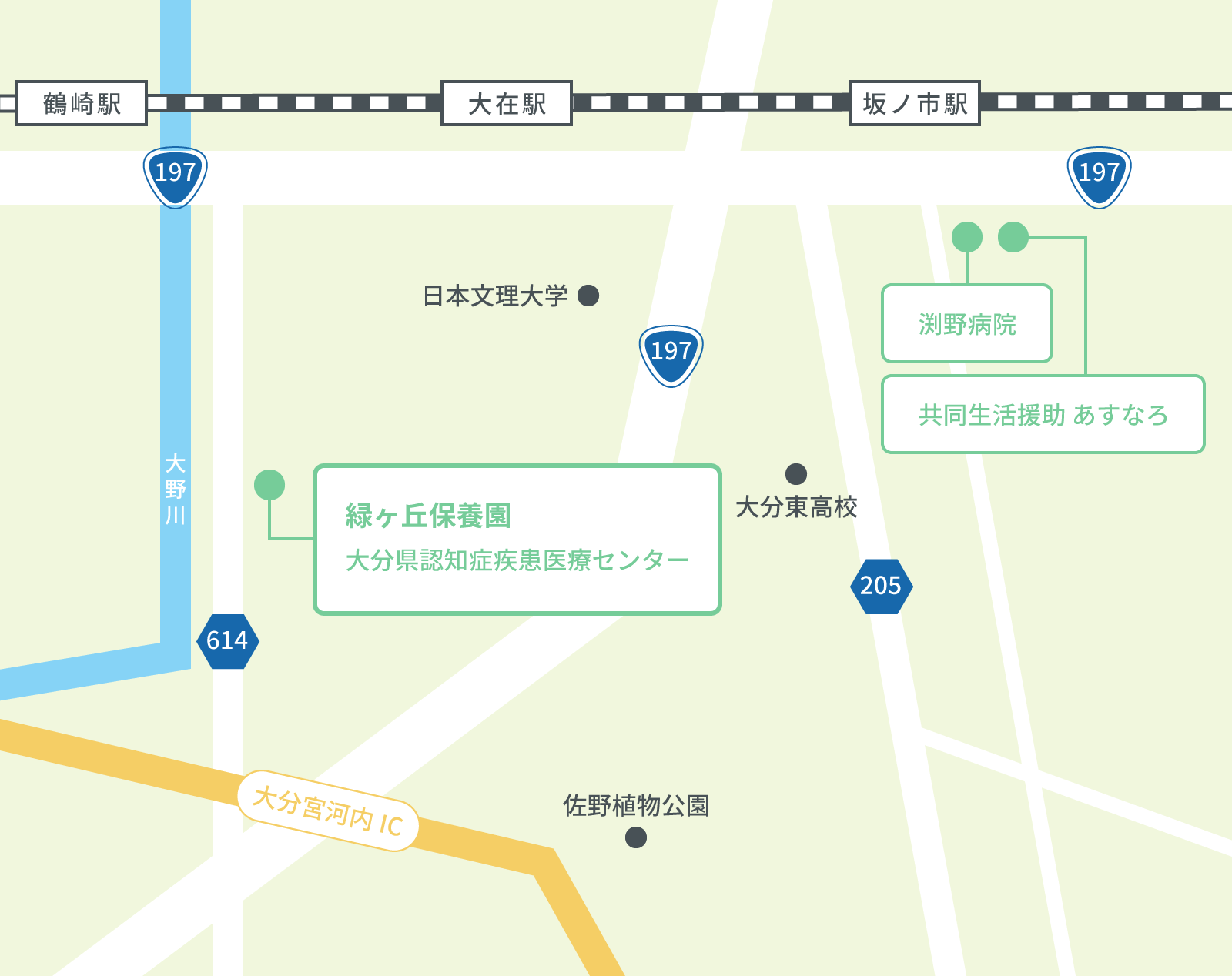 淵野病院 共同生活援助あすなろ 緑ヶ丘保養園 大分県認知症疾患医療センター